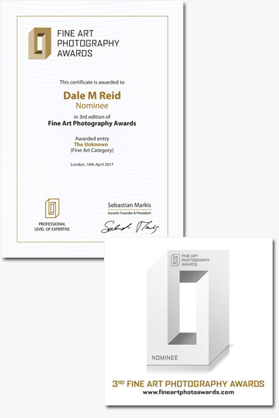 Dale M. Reid Photography. Fine Art Photography Awards nominates Dale M Reid in 3rd edition of Fine Art Photograhy Awards